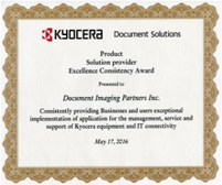 Kyocera Excellence Award